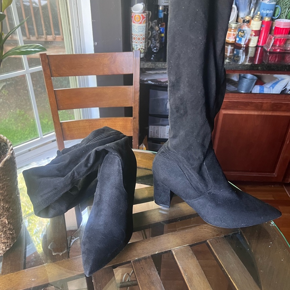 Thigh High Black Women's Boots